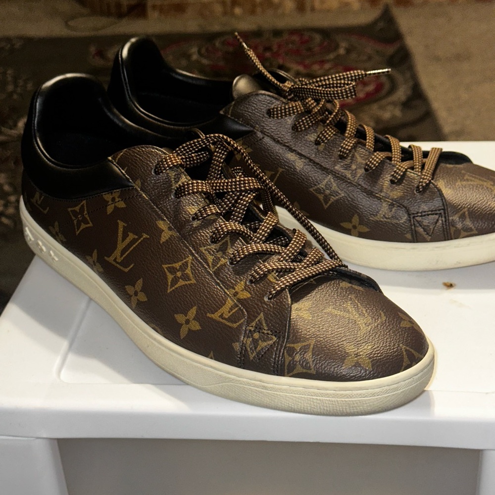 Louis Vuitton Monogram Brown and Black Sneakers